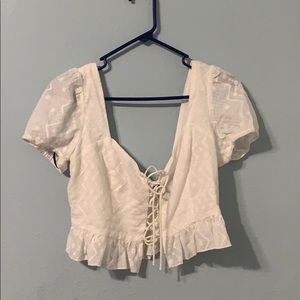 Lace up Crop top